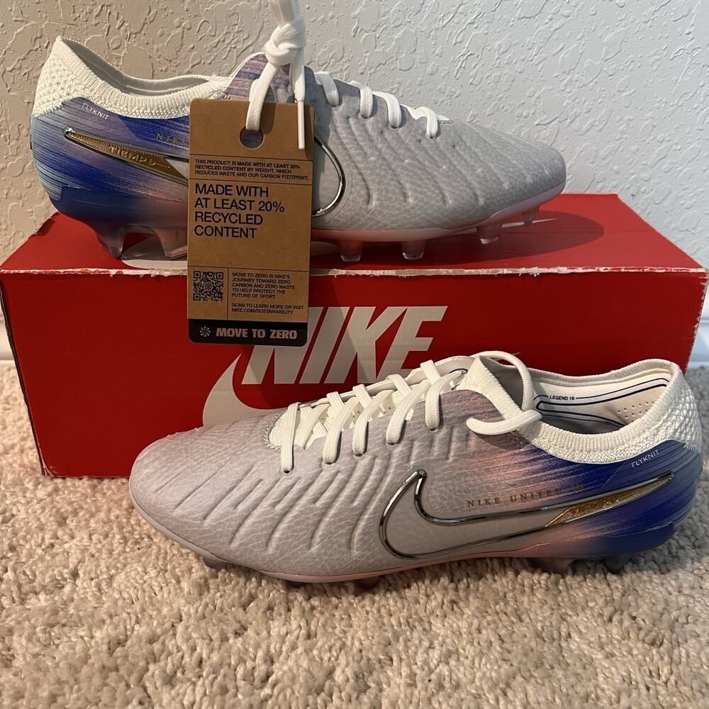 Nike Tiempo Legend 10 Elite FG NU2 Vast Gray/Racer Blue 2025 Limited Size 6.5